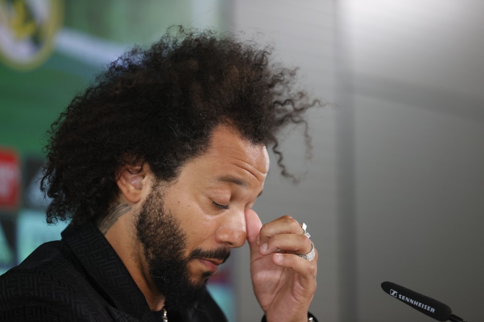 Marcelo se despede do Real Madrid de forma emocionada — Foto: EFE/Javier Lizón